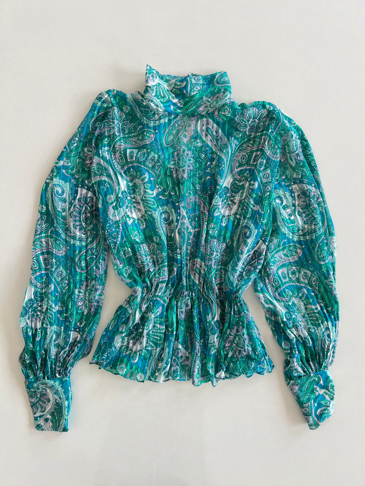 Sheer Paisley Top-Bust 42