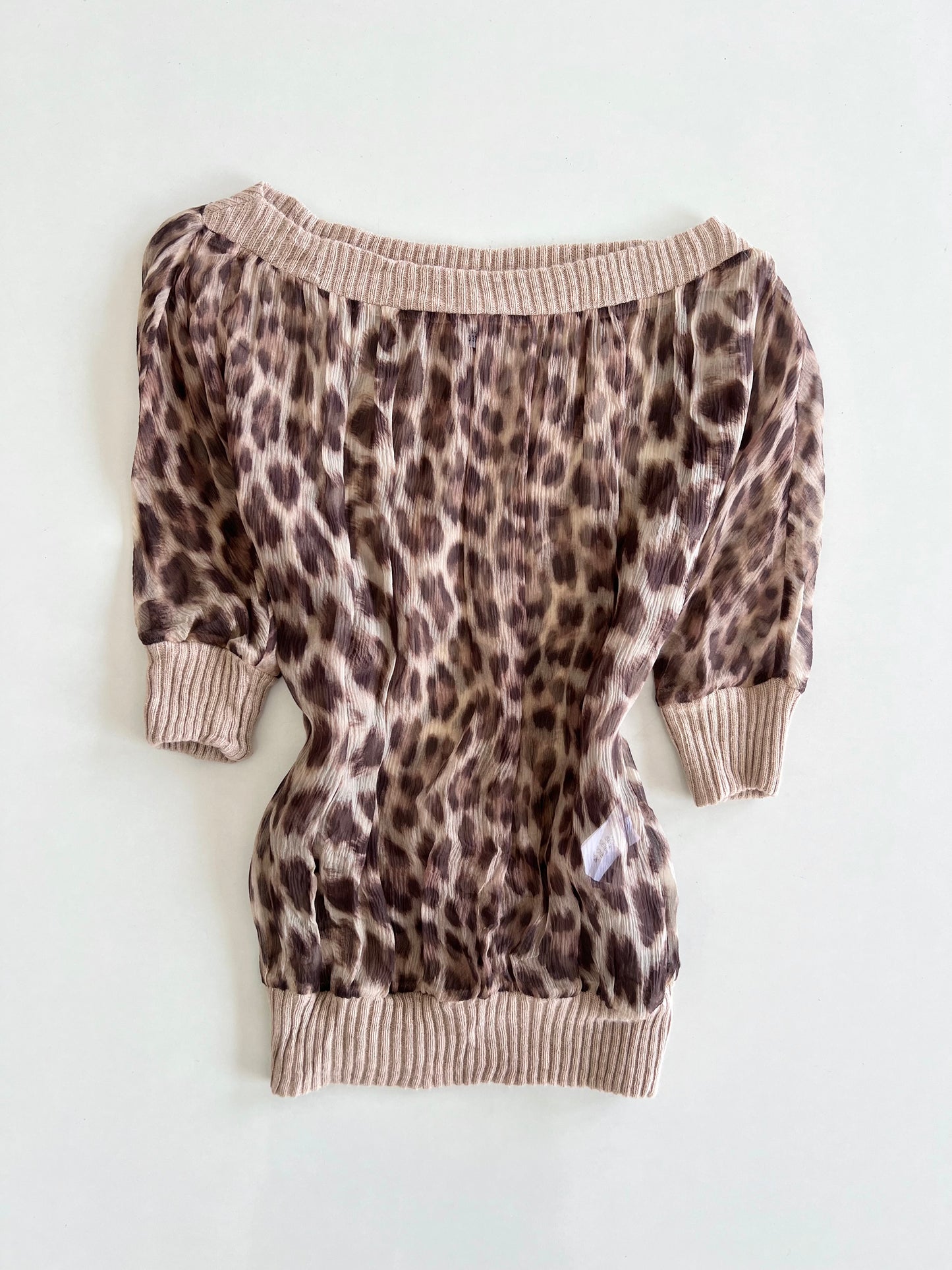 100% Silk Sheer Top-Bust 38