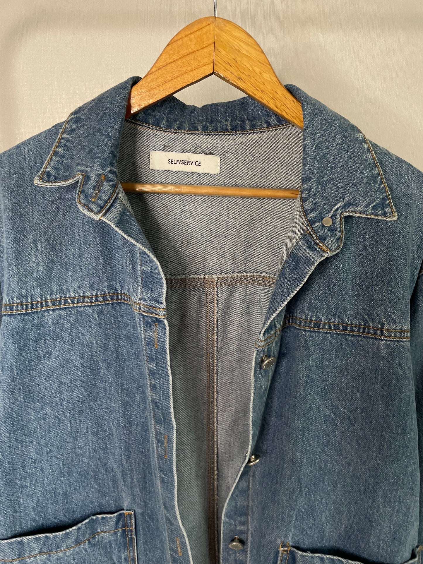 SELF/SERVICE DENIM JACKET - BUST 44