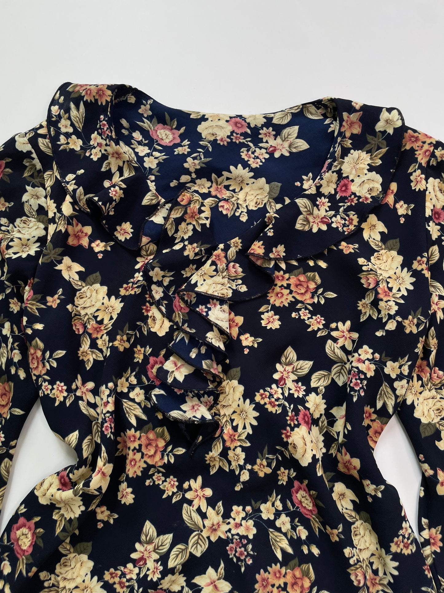 Floral Top with back ties-Bust 42