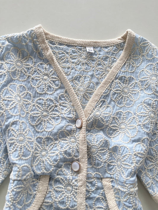 Korean Embroidered Top-Bust 38