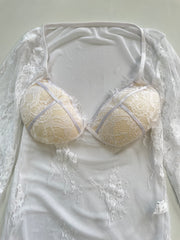 Lacy Sheer Bodysuit-Bust 34