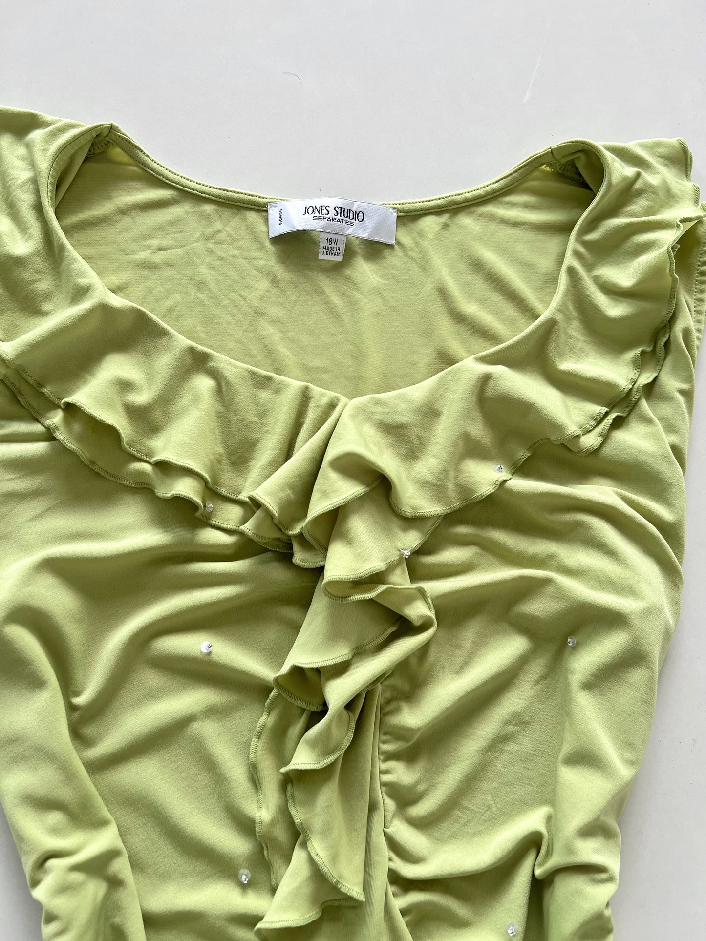Jones Ruffle Studio Top-Bust 48 to 50