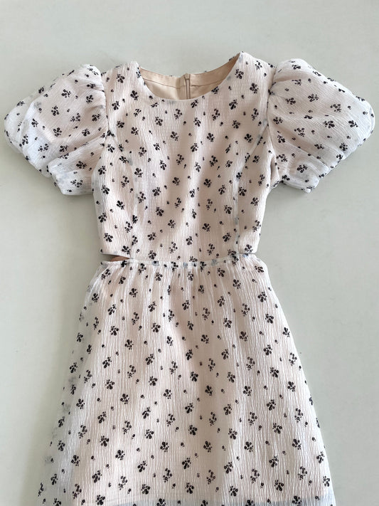 Organza Cutout Dress-Bust 32
