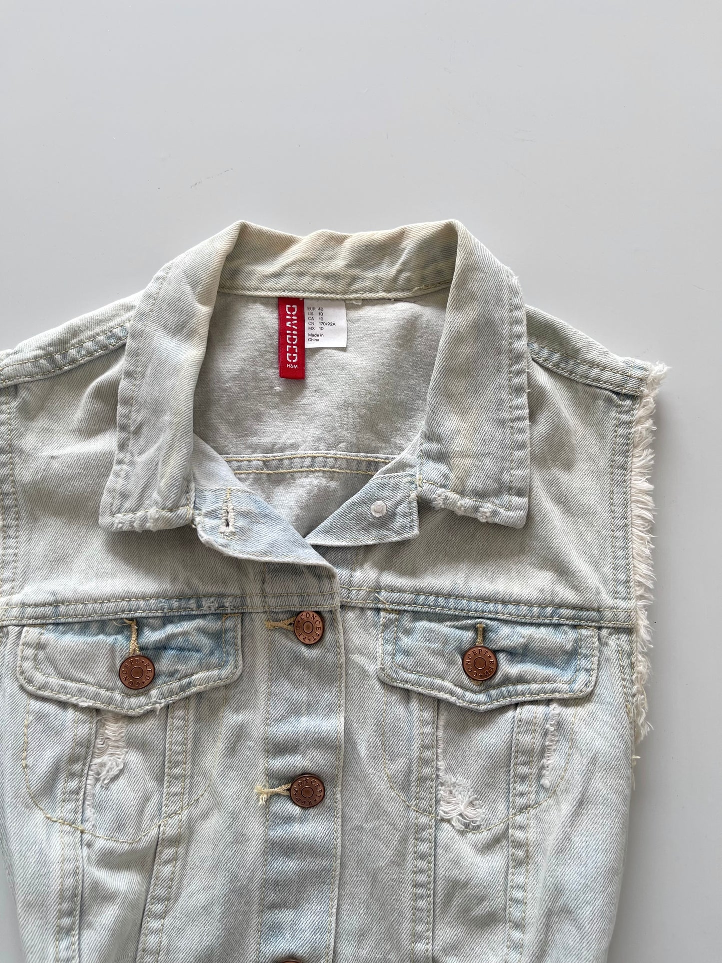 Divided Denim Jacket-Bust 32