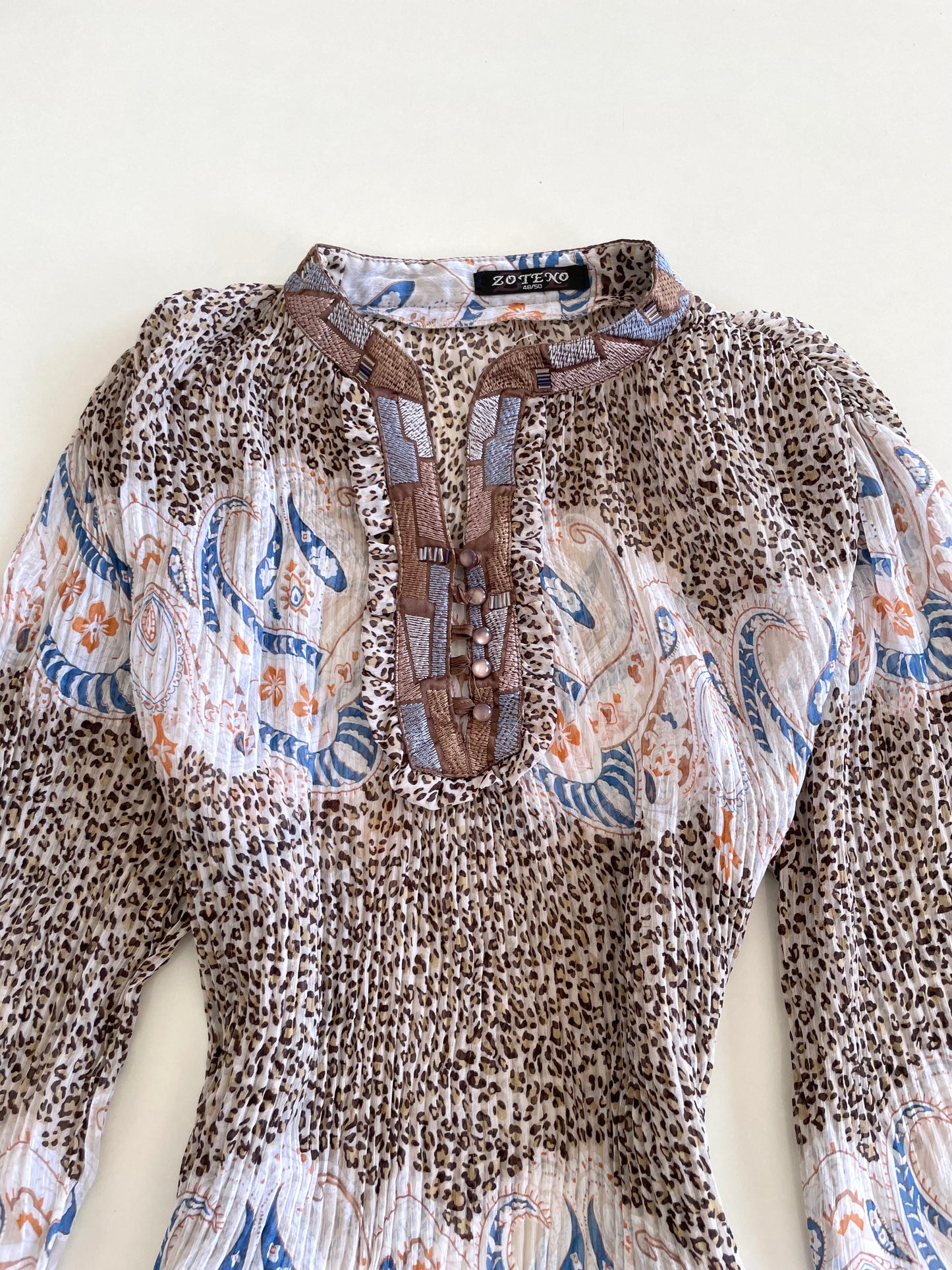 Zoteno Sheer Vintage Top-Bust 46 to 50