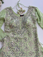 Load image into Gallery viewer, Rare Heavily Embroidered Asymmetric Kurti-Bust 34
