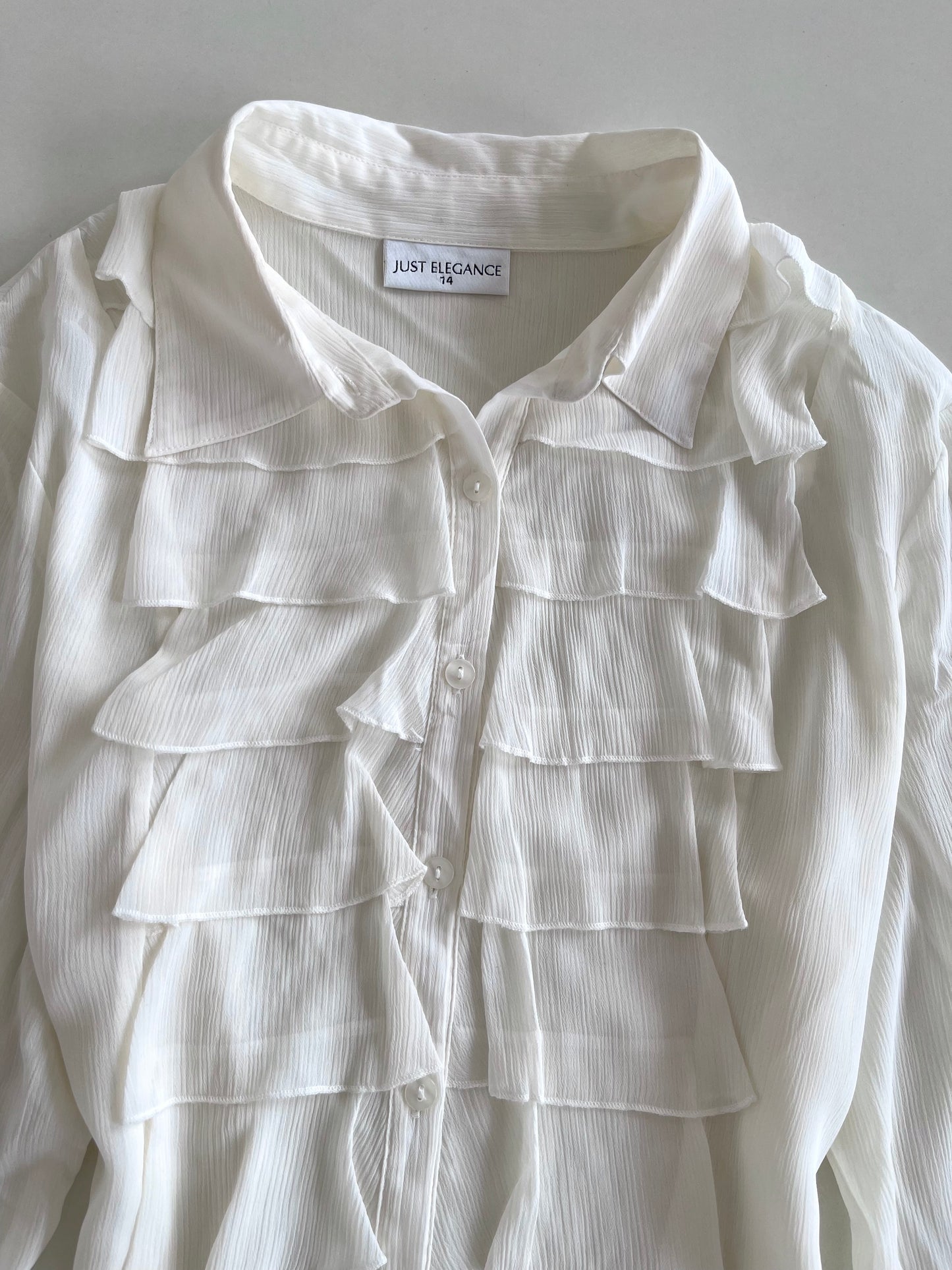 Just Elegance Vintage Sheer Shirt-Bust 44