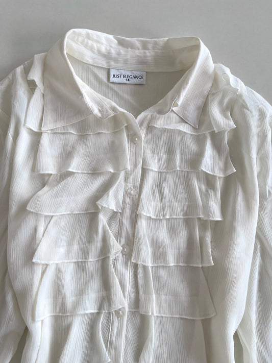 Just Elegance Vintage Sheer Shirt-Bust 44