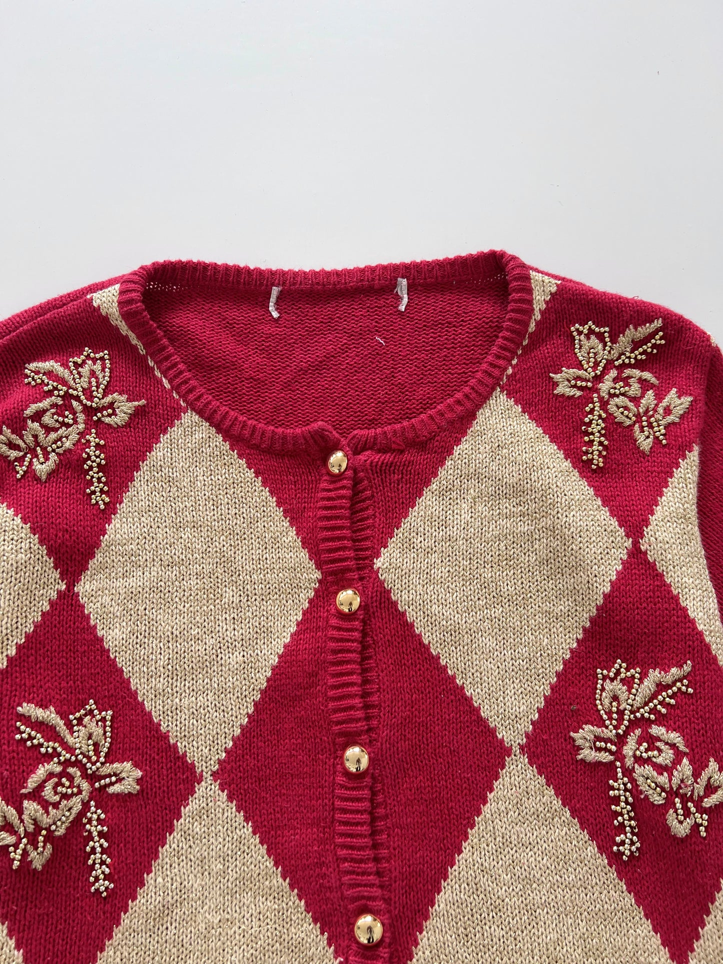 Embroidered Sweater-Bust 42