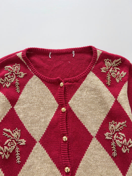 Embroidered Sweater-Bust 42