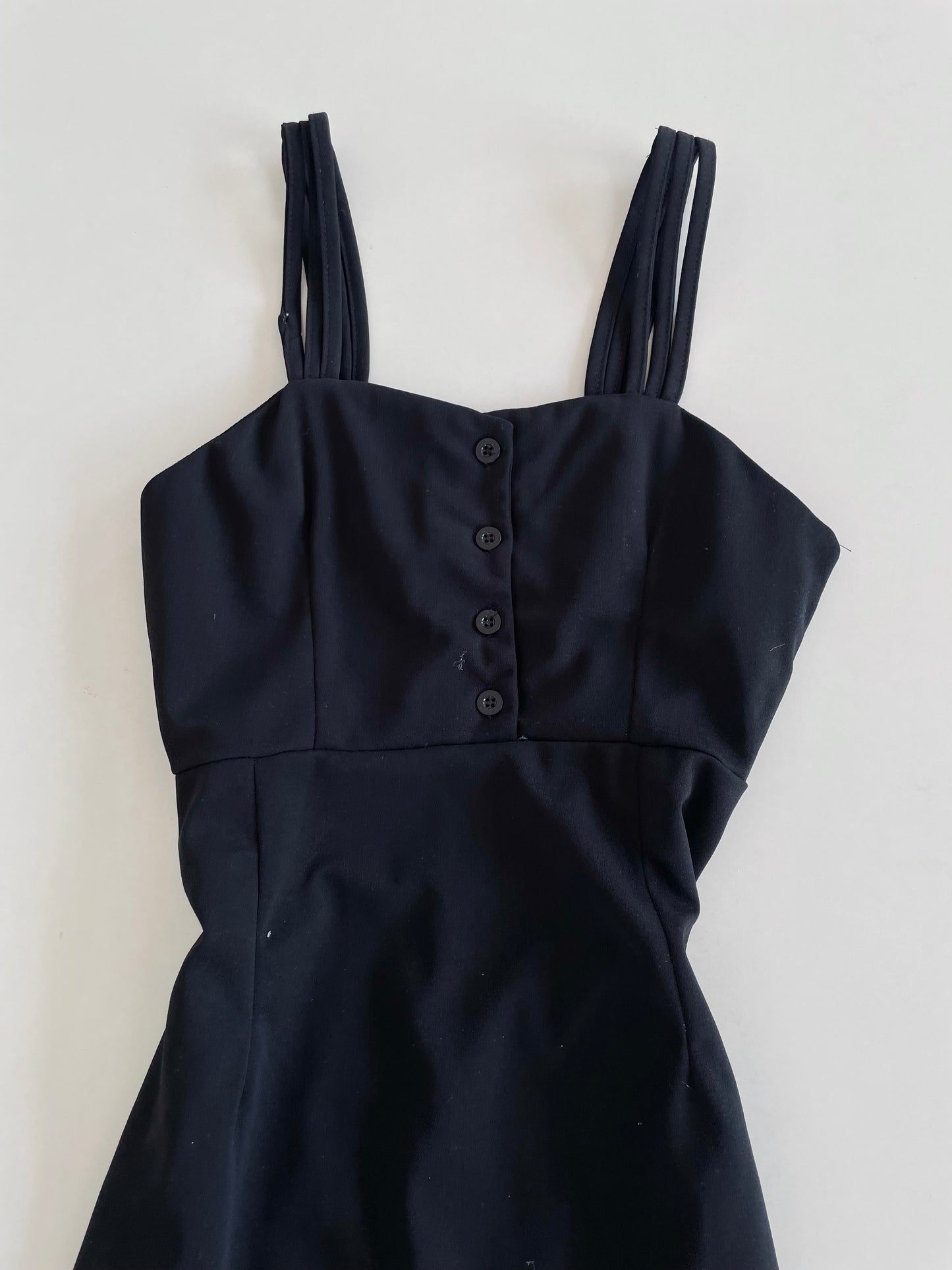 Solid Black Dress-Bust 28 to 30