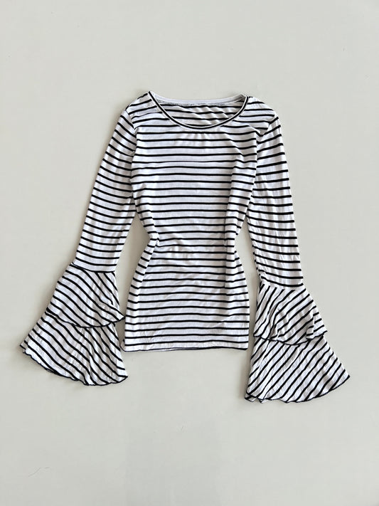 Dramatic Sleeve Cotton Top-Bust 32 to 34