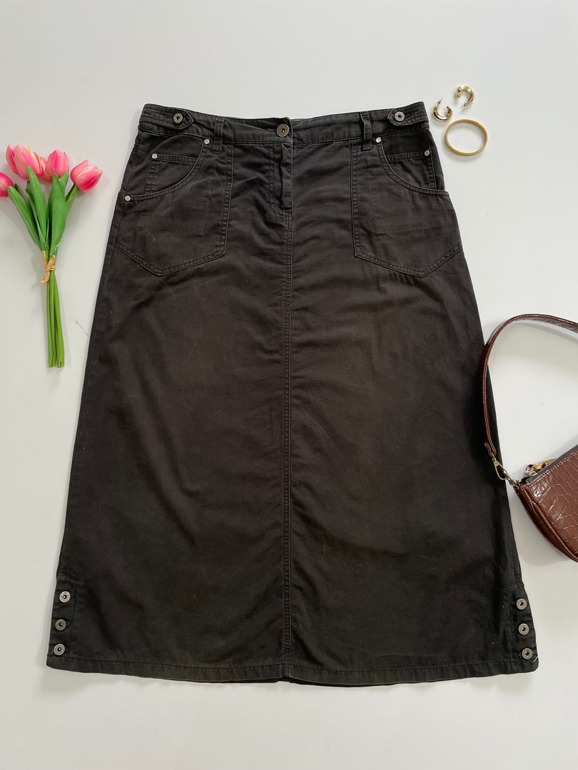 Vintage Denim Skirt-Waist 34