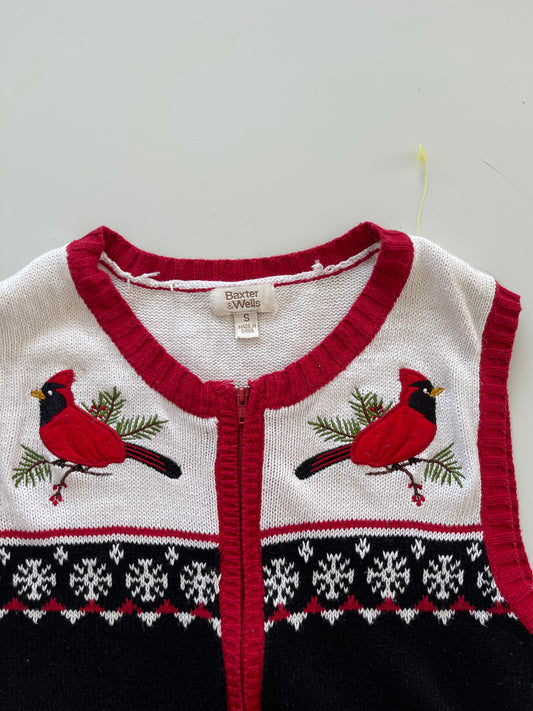 Baxter & Wells Hand Embroidered Sweater Vest-Bust 36
