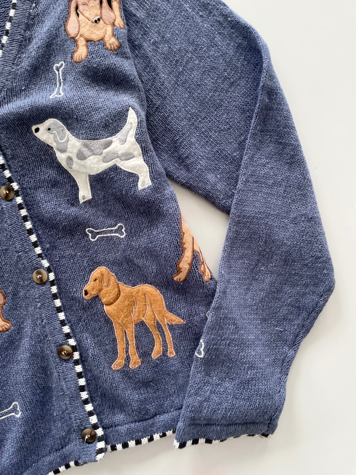 Fiberworks Embroidered Sweater Cardigan-Bust 52