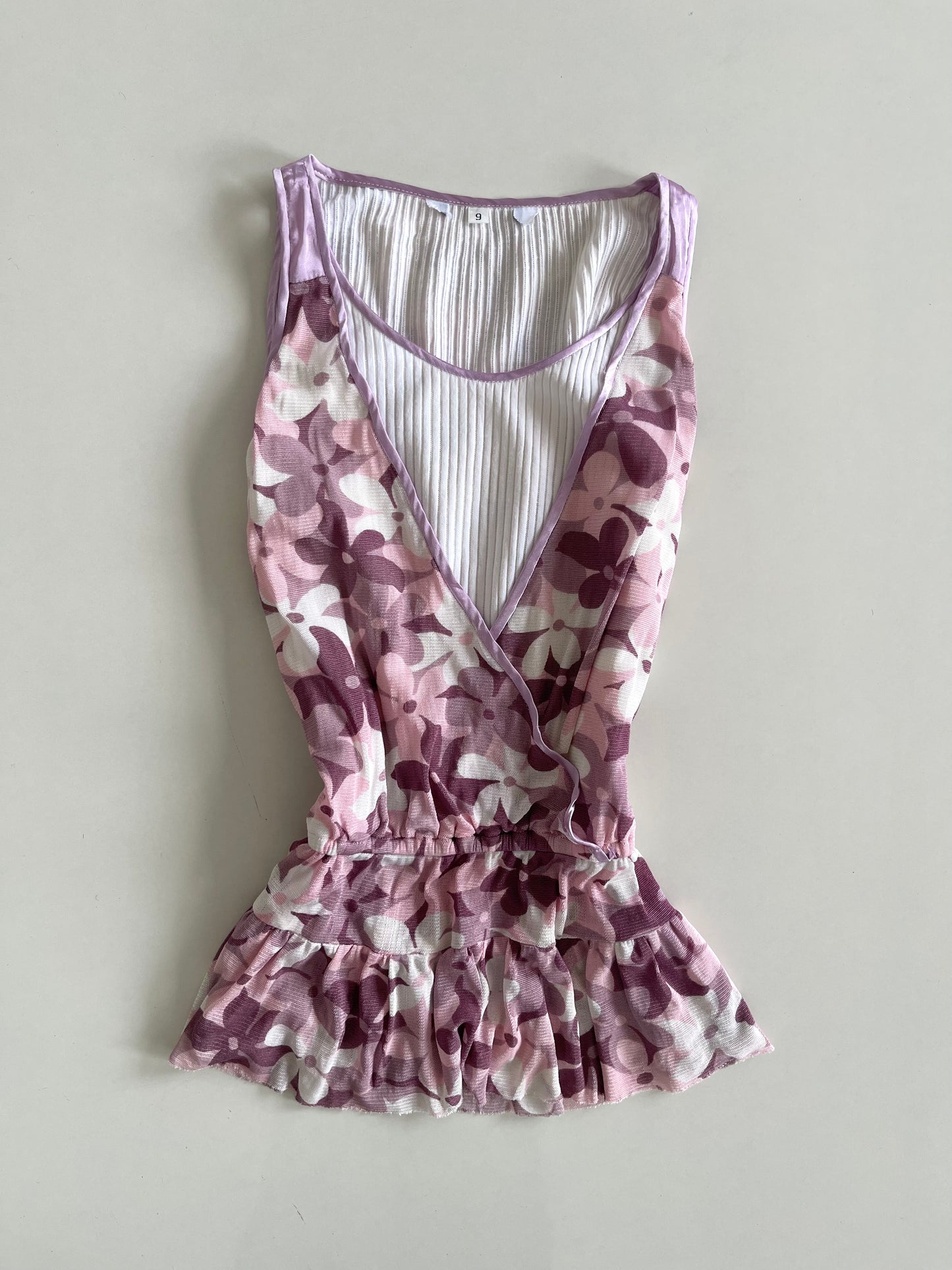 Floral Y2k Vintage Top-Bust 36 to 38