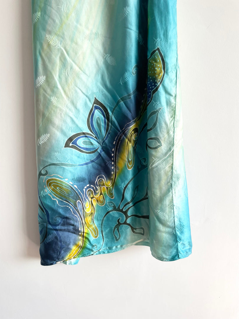 Sky Satin Skirt-Waist 32 to 34