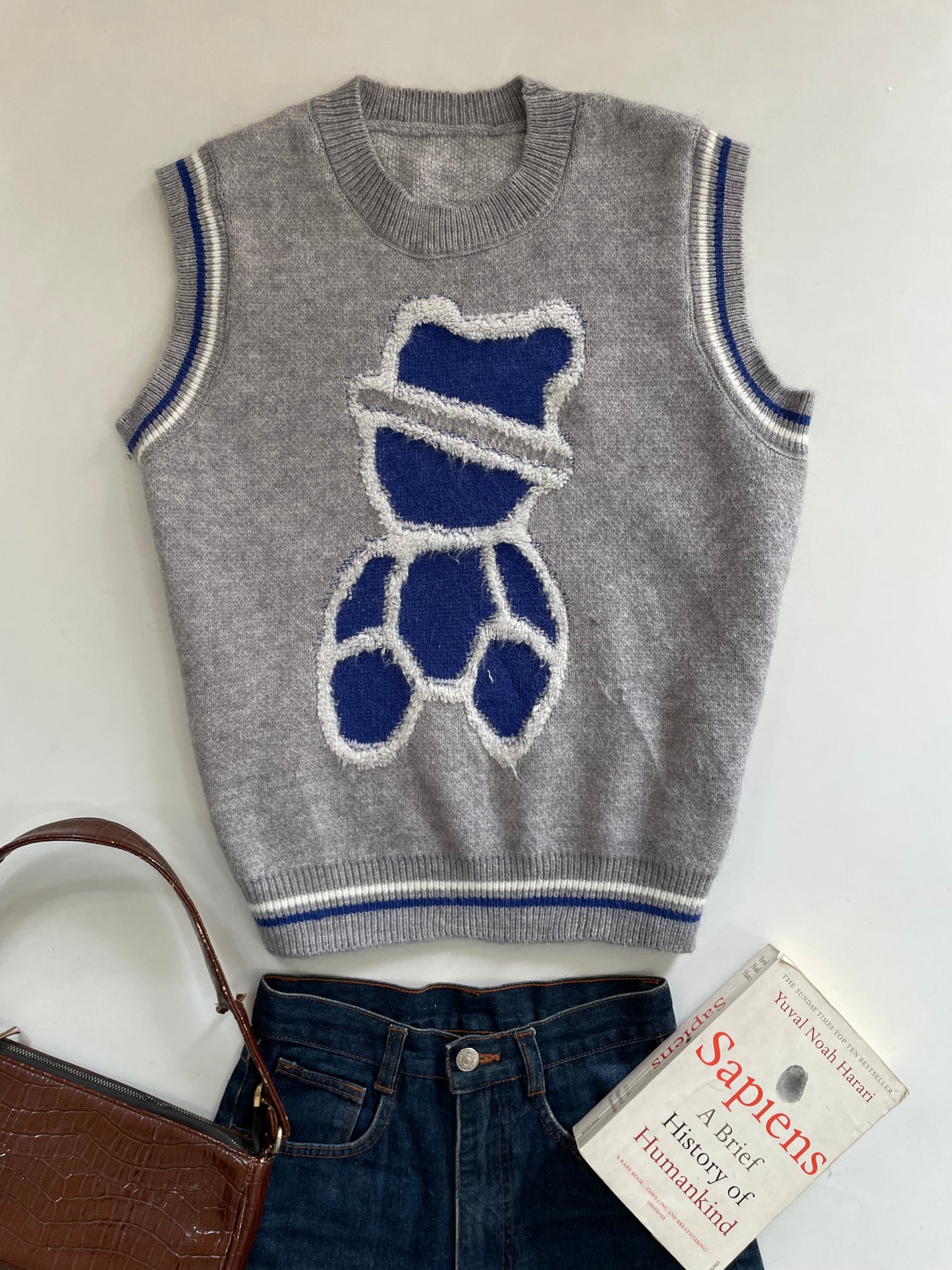 Chunky Sweater Vest-Bust 44