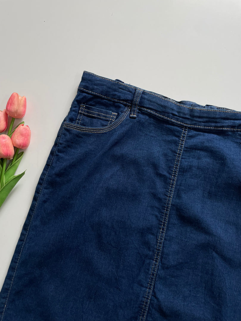 RM DEEP BLUE DENIM SKIRT - WAIST 32 to 34