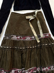 Vintage Corduroy Skirt-Waist 32