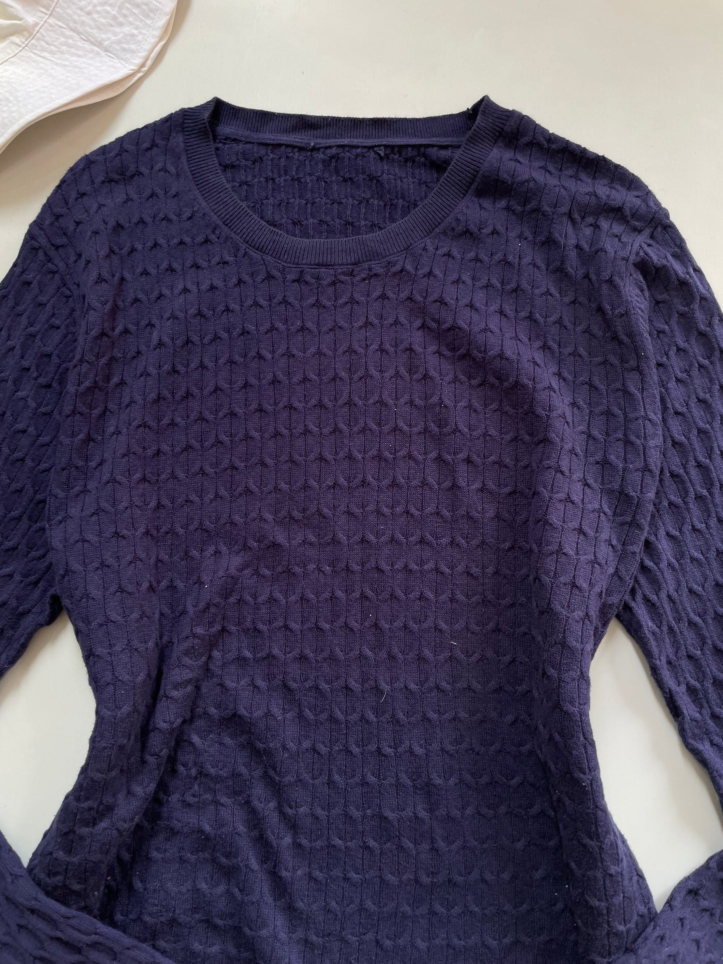 Vintage Cable Knit Sweater-Chest 46