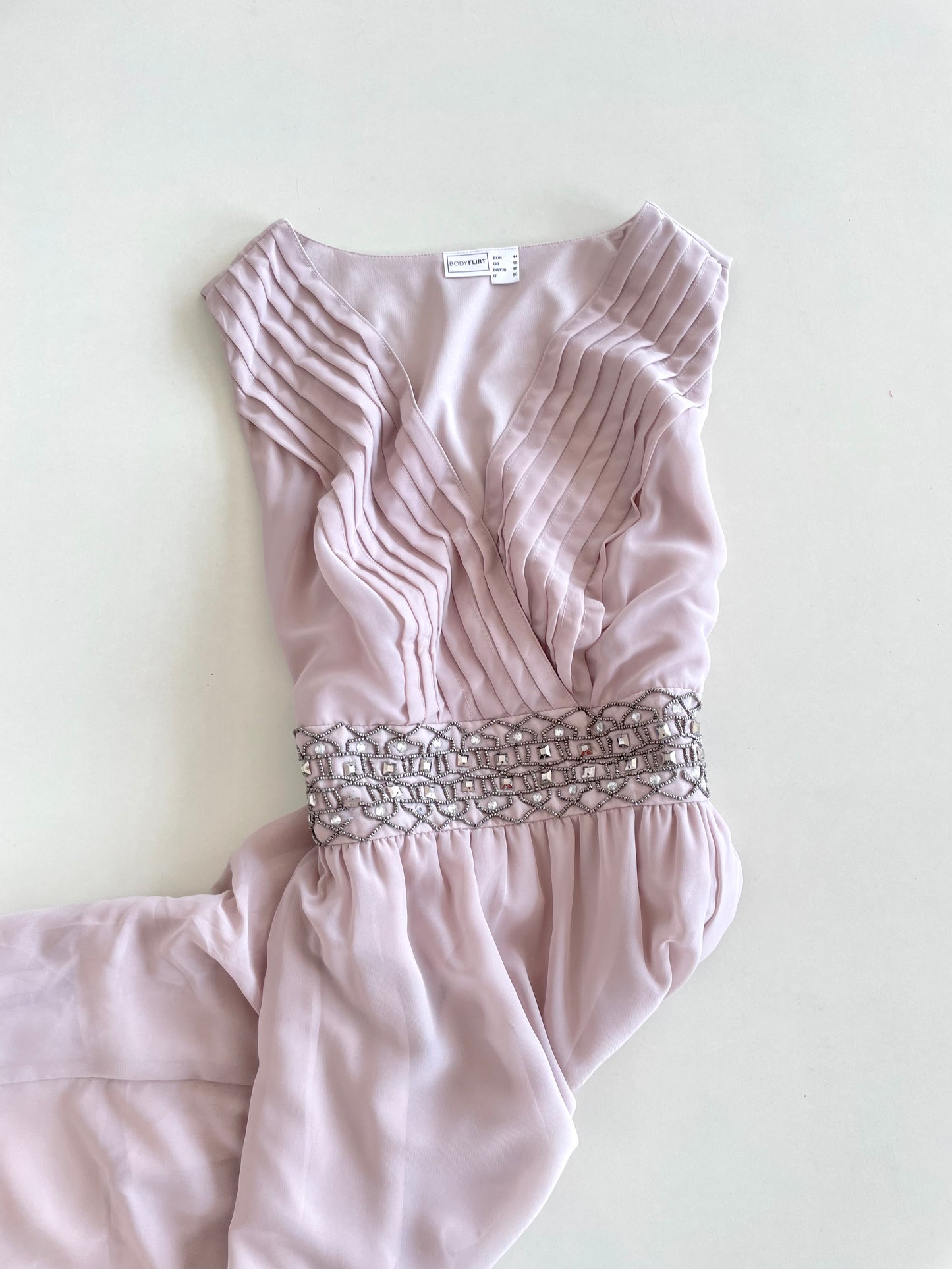 Body Flirt Embroidered Dress-Bust 40