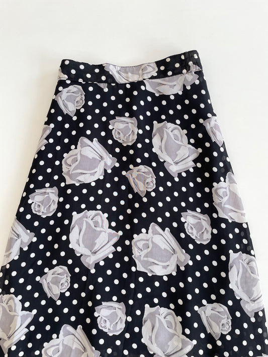 Grey Rose Skirt-Waist 30