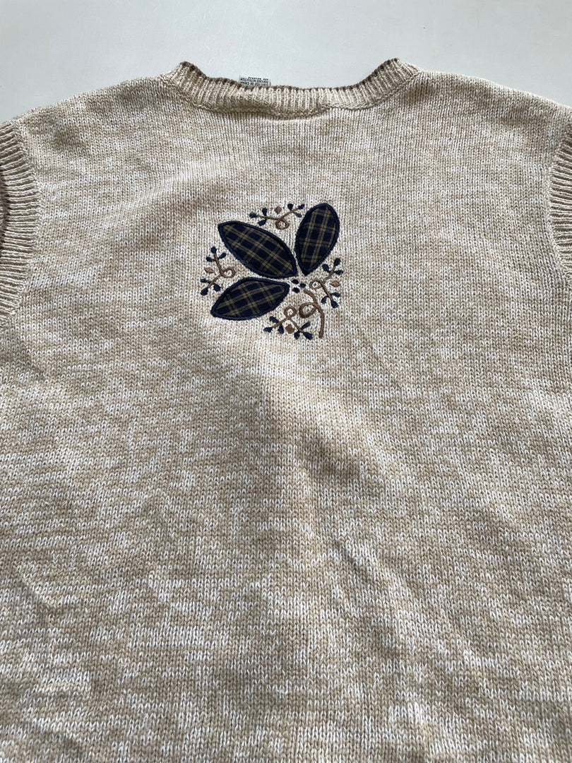 Christopher & Banks Hand Embroidered Sweater Vest-Bust 52