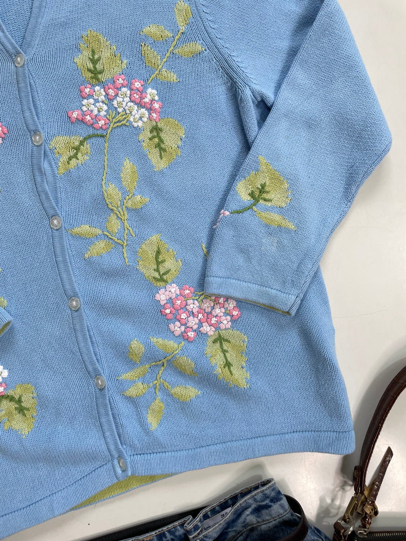 Tabi Embroidered Cardigan- Bust 38 to 42