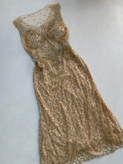 Heavily Embroidered Dress-Bust 38