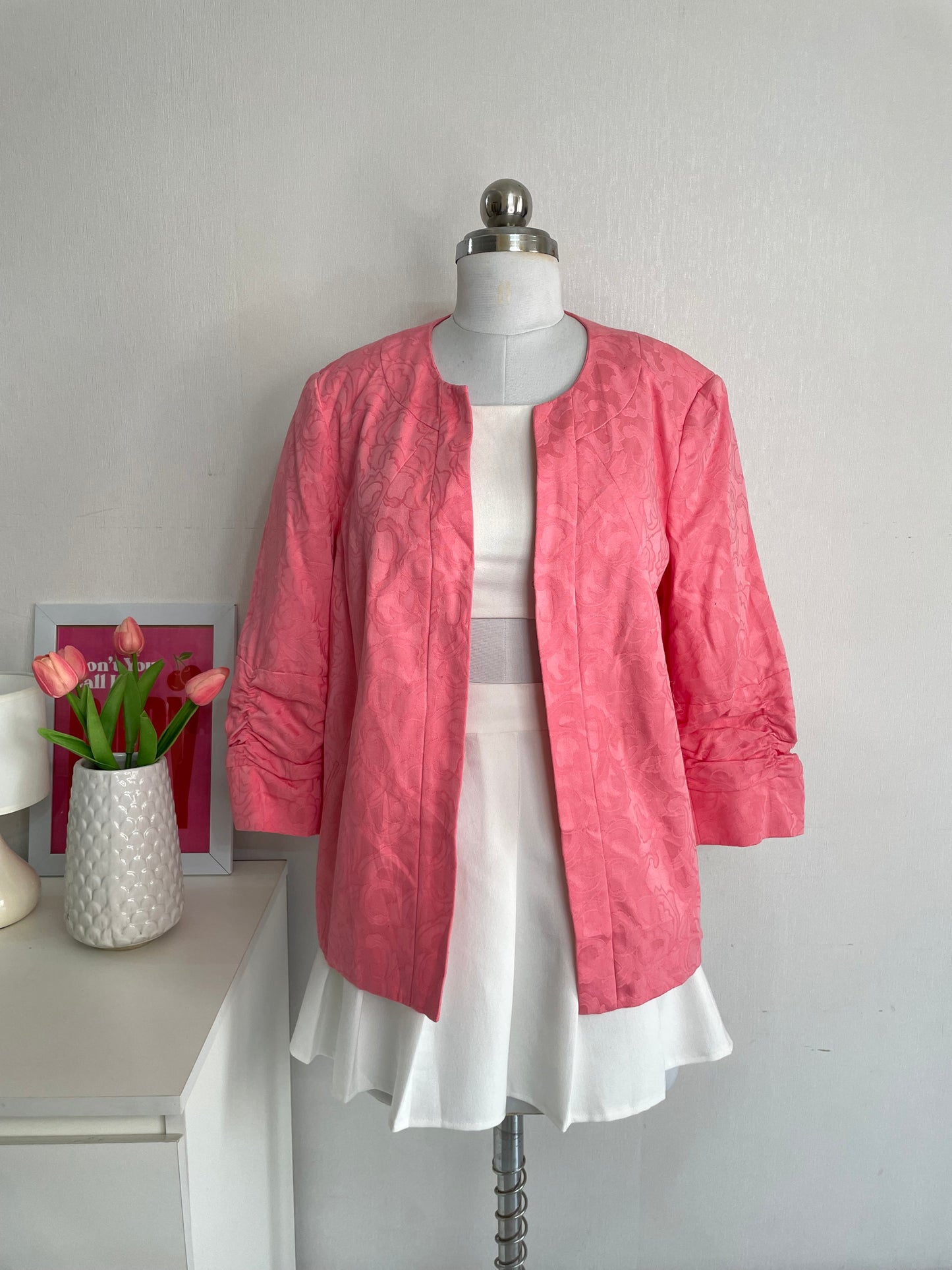 TANJAY PINK VINTAGE BLAZER - BUST 42