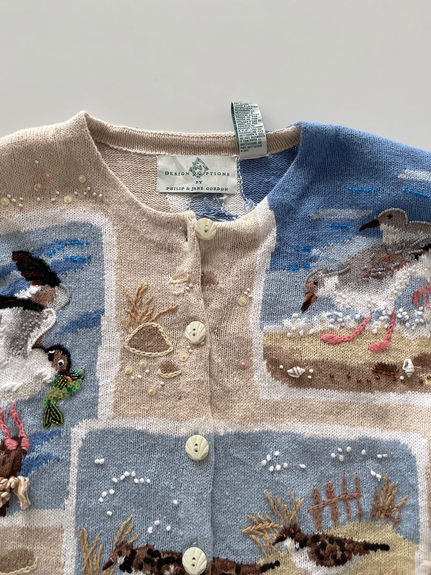 Design Options By Philip & Jane Gordon Hand Embroidered Landscape Sweater-Bust 50