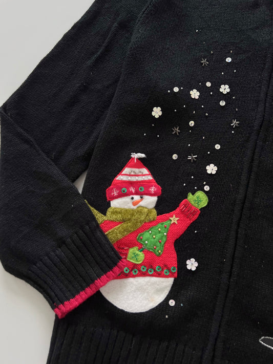 Mercer Street Studio Christmas Zip Up Sweater-Bust 42