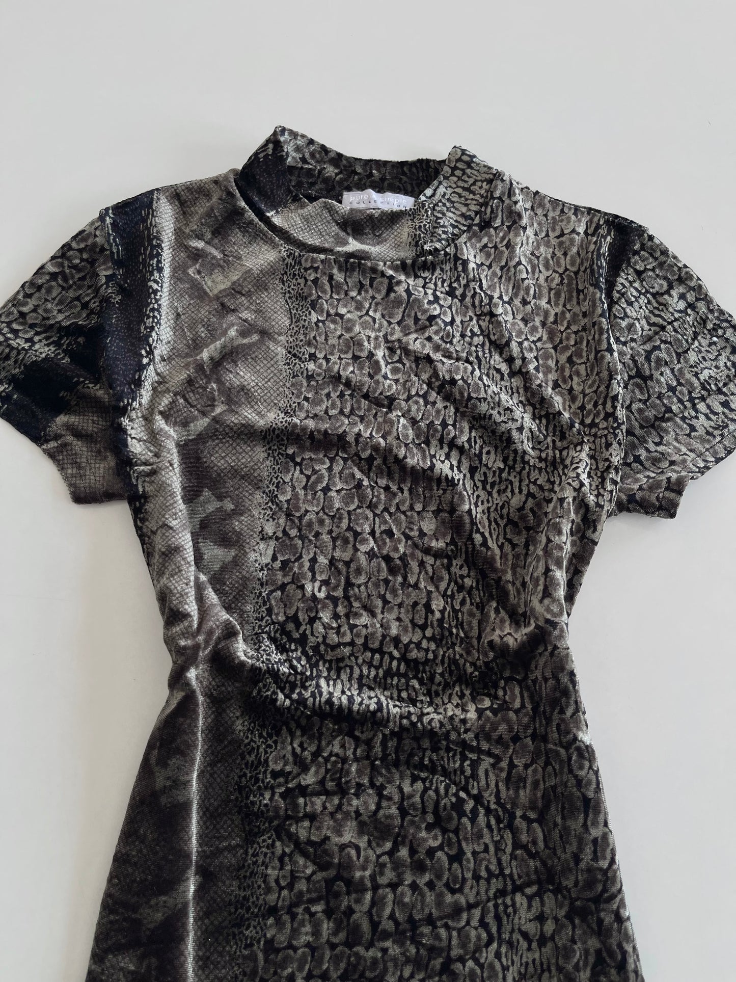 Pure & Simple Animal Textured Top-Bust 34