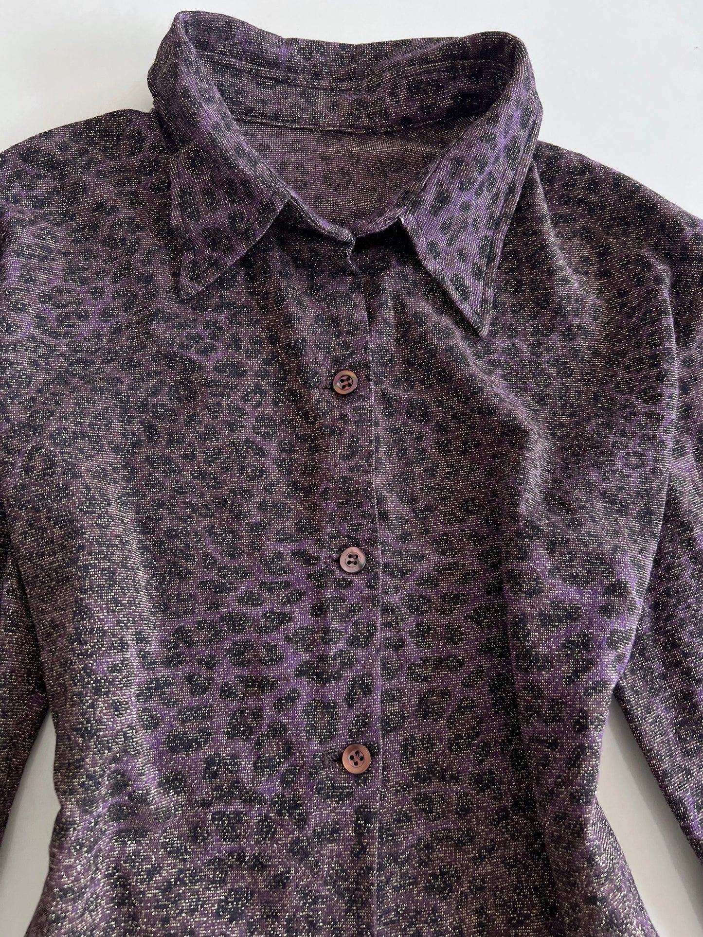 Shimmer Animal Print Top-Bust 38