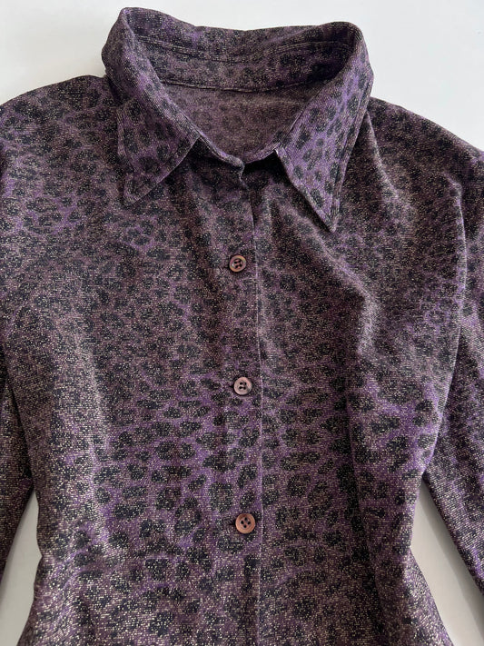 Shimmer Animal Print Top-Bust 38