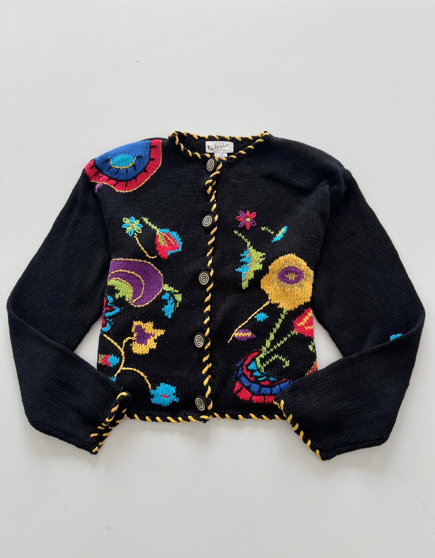 Interin Embroidered Sweater-Bust 40
