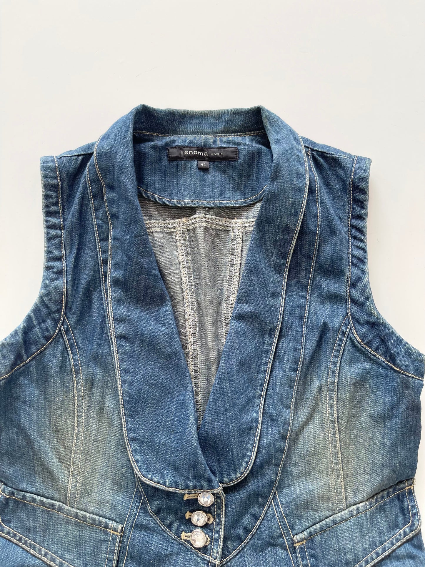 Renoma Denim Waistcoat-Bust 34