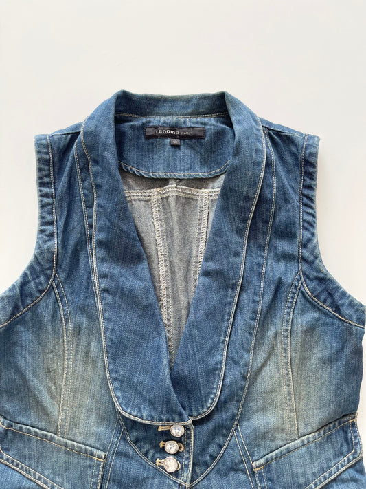 Renoma Denim Waistcoat-Bust 34