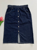 Load image into Gallery viewer, Long Denim Skirt-Waist 30
