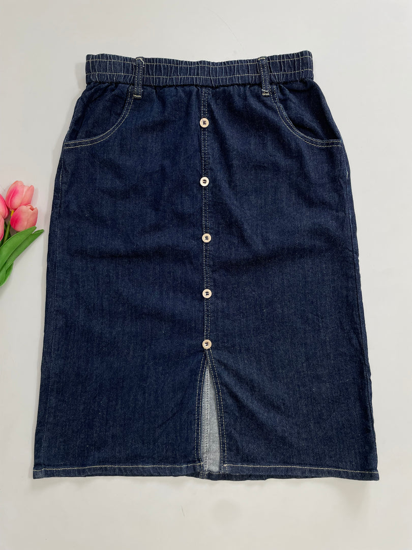 Long Denim Skirt-Waist 30