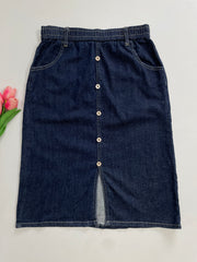 Long Denim Skirt-Waist 30