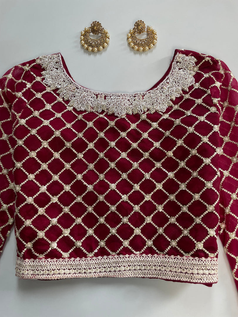 Embroidered Top-Bust 32