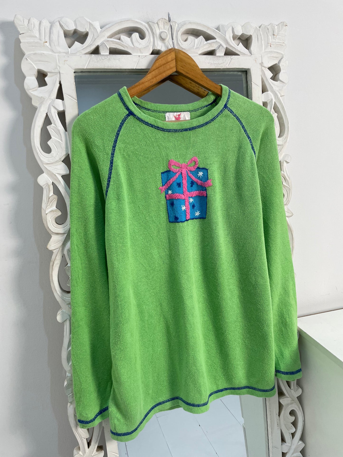 Quacker Factory Embroidered Sweater-Bust 42