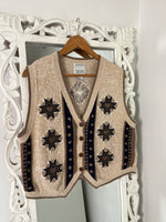 Load image into Gallery viewer, Christopher &amp; Banks Embroidered Sweater Vest-Bust 42
