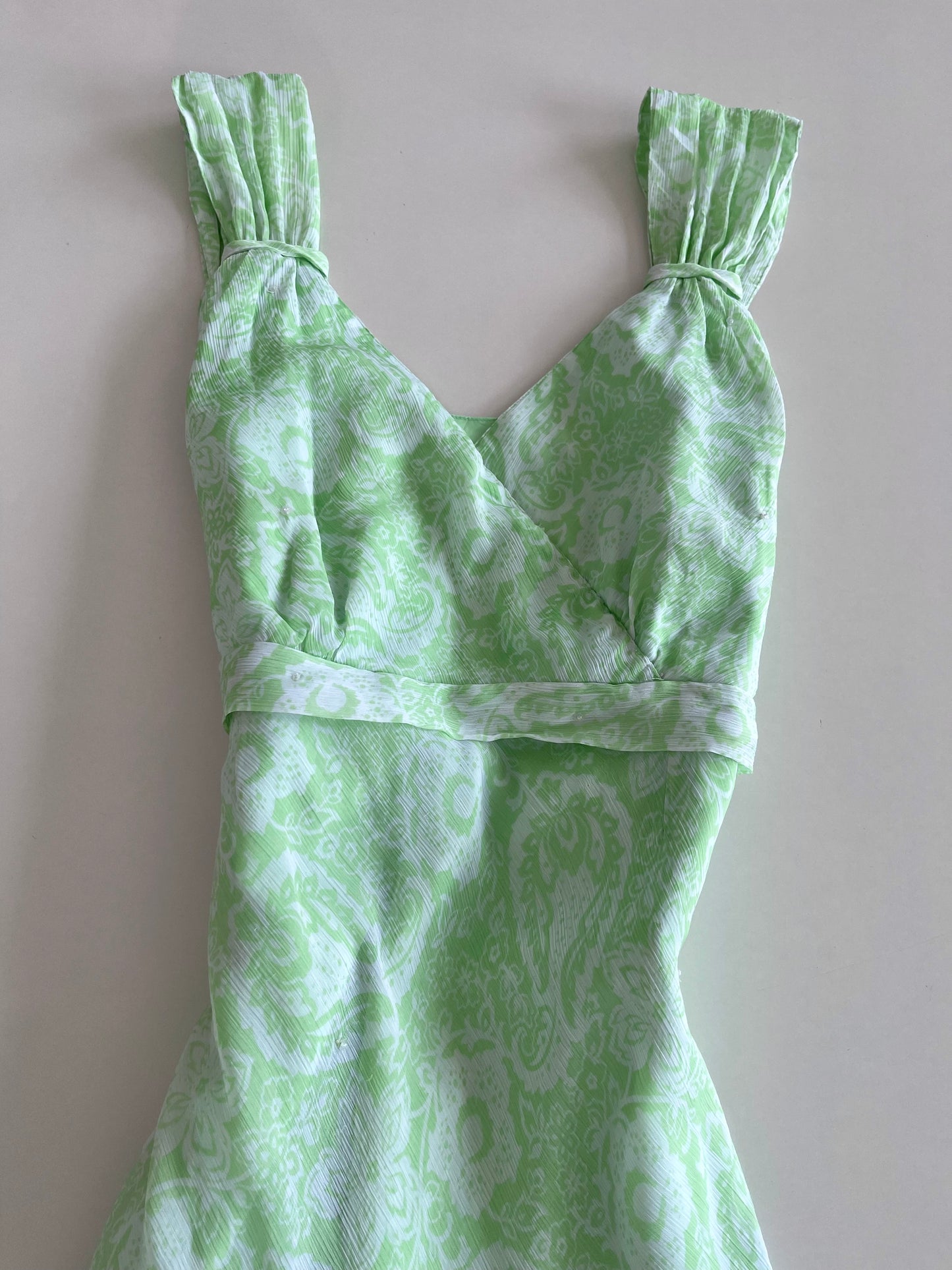 Paisley Mint Dress-Bust 50 to 52