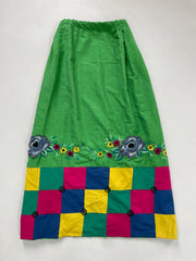 Embroidered Cotton Skirt-Waist 20 to 28