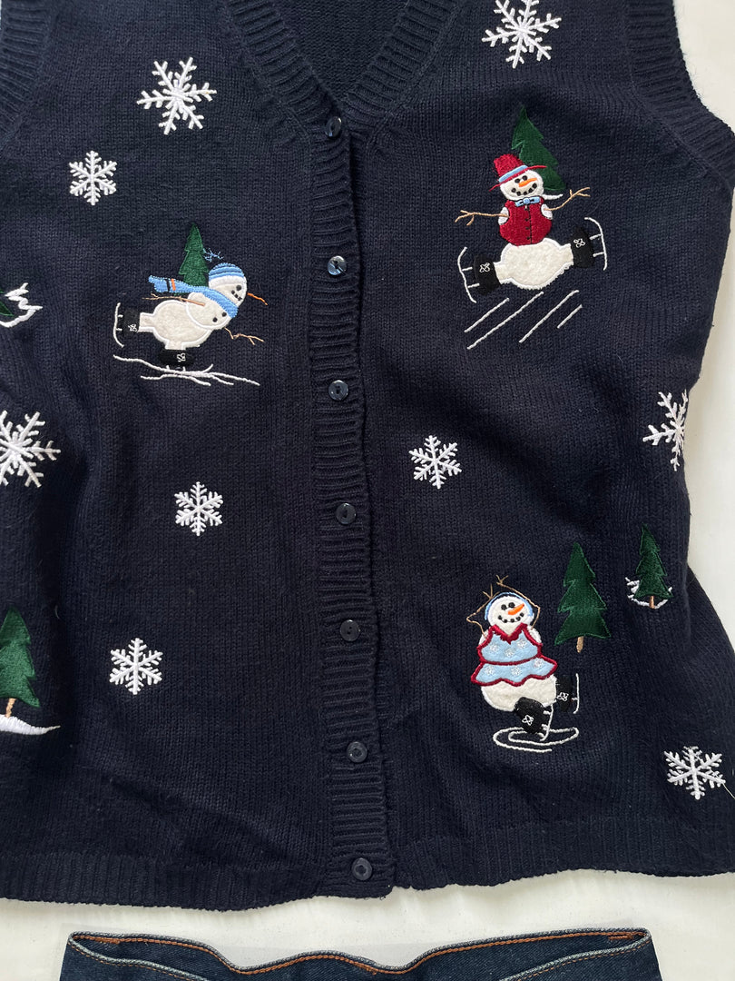 Christmas Sweater Vest-Bust 40