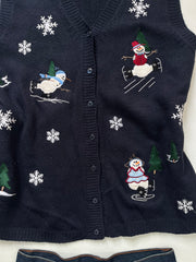 Christmas Sweater Vest-Bust 40